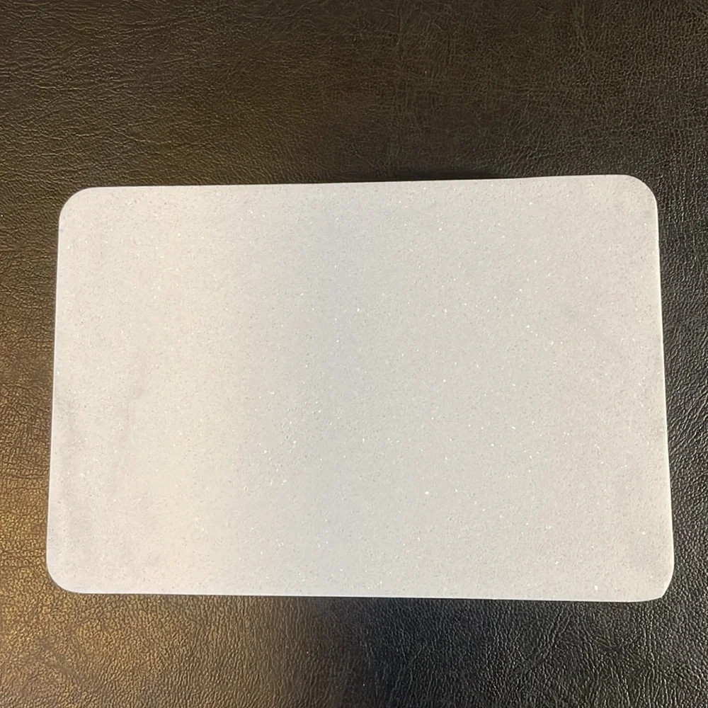 EMIBELE High Quality Resin Marble Print Soap Dish, 5.5”L x 3.75”W x 1”T